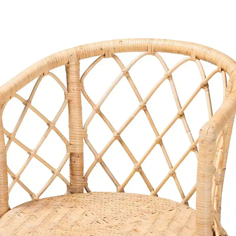 Rattan Swivel Counter Stool Natural
