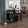 Transitional 9 Bottle Storage Buffet Server Espresso