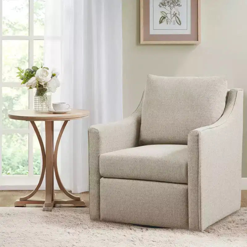 Swivel Armchair Natural