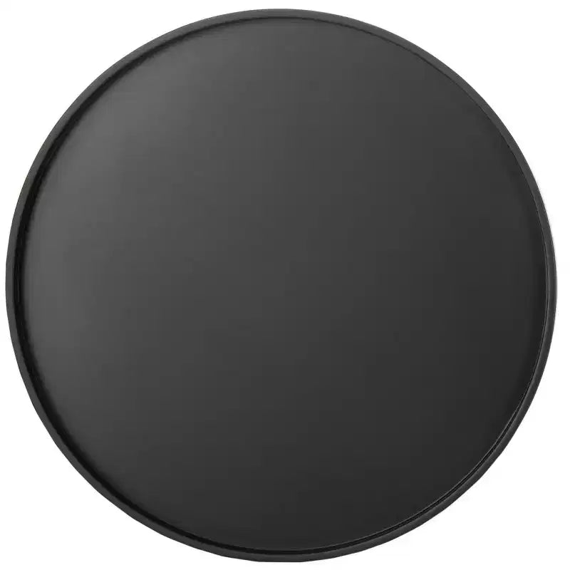 Round Tray Top Side Table Black