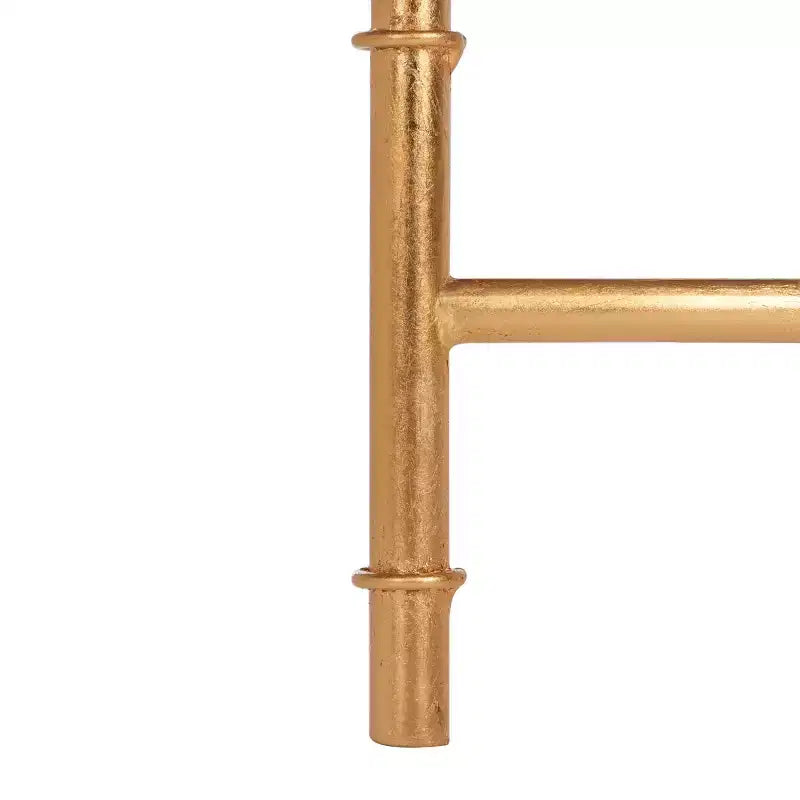 Hexagon Accent Table Gold/Clear