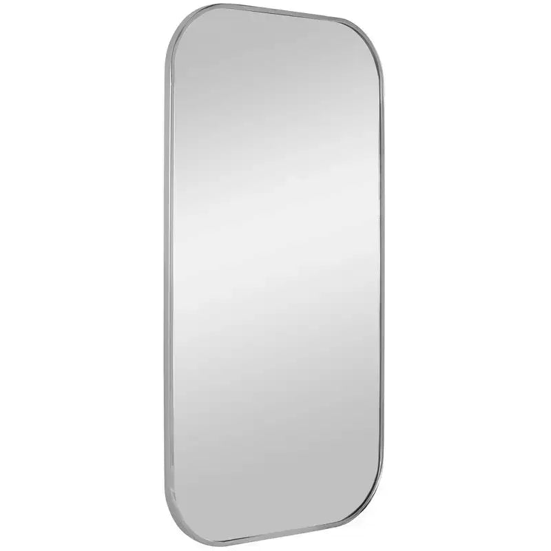 41 x 21 Polished Nickel Rectangular Wall Mirror