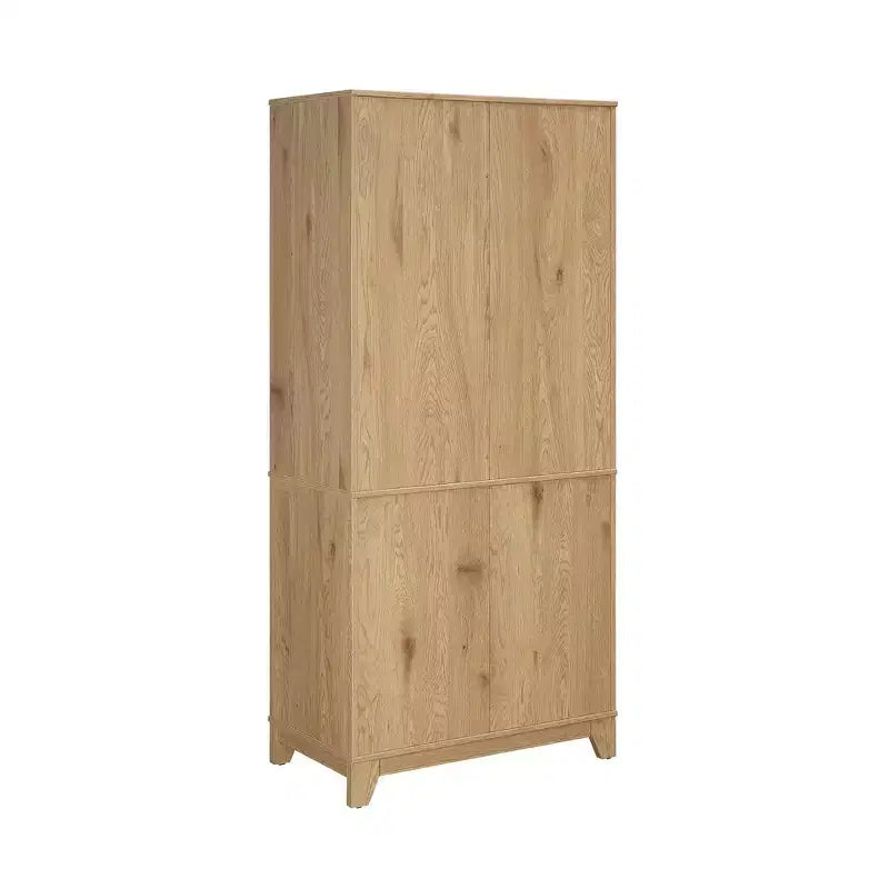 Modern 7 Shelf Cane Bookcase