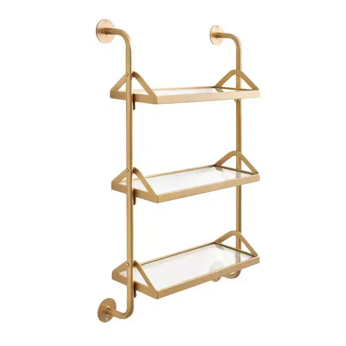 Kate & Laurel All Things Decor 18x30 Marit Three-Tier Wall Shelf