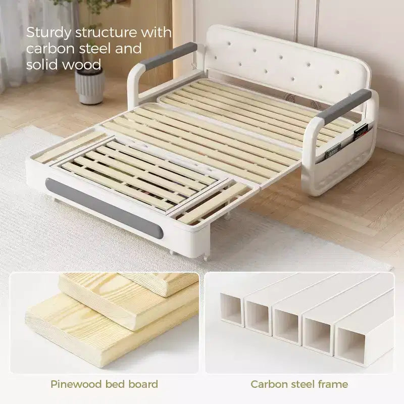 Modern Sofa Bed 62" Sleeper Sofa, Folding Mattress Couch