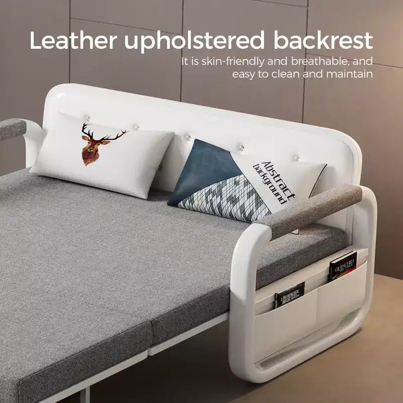 Modern Sofa Bed 62" Sleeper Sofa, Folding Mattress Couch