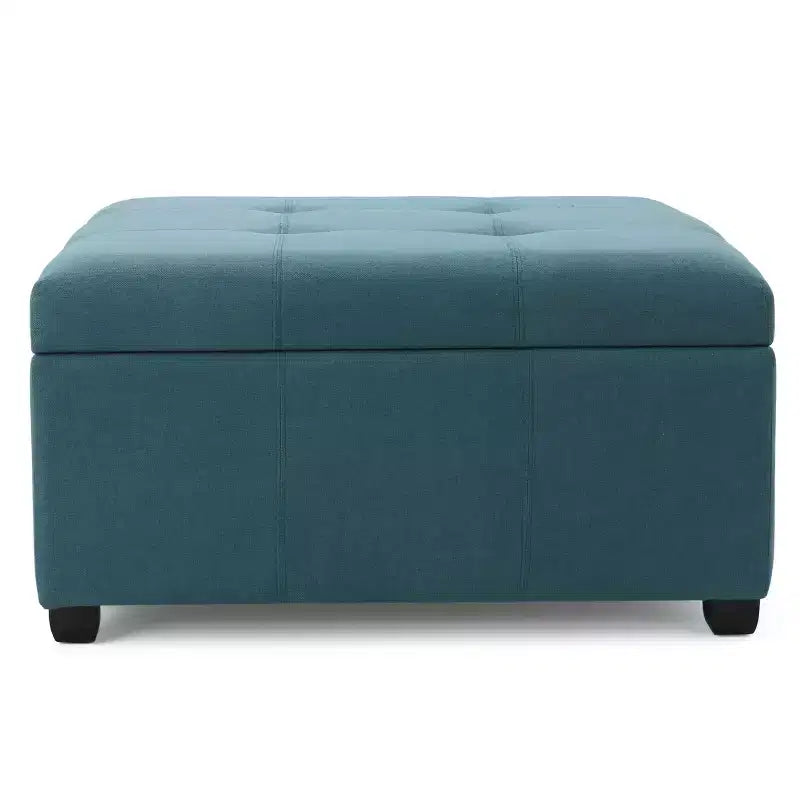 Contemporary Upholstered Tufted Storage Ottoman