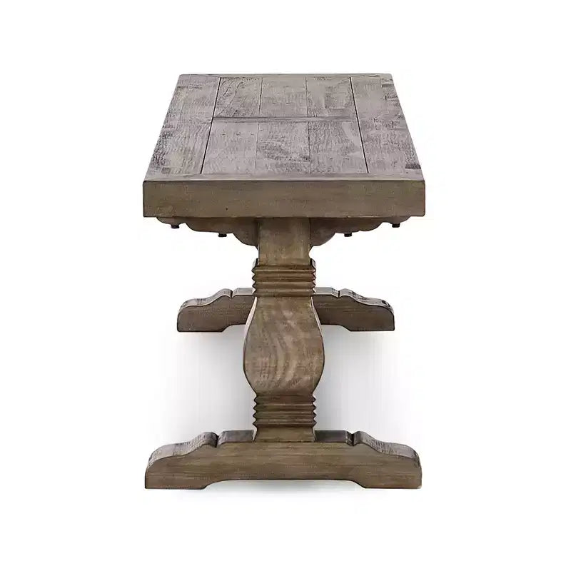 Classic Farmhouse 66" Wooden Dining Bench