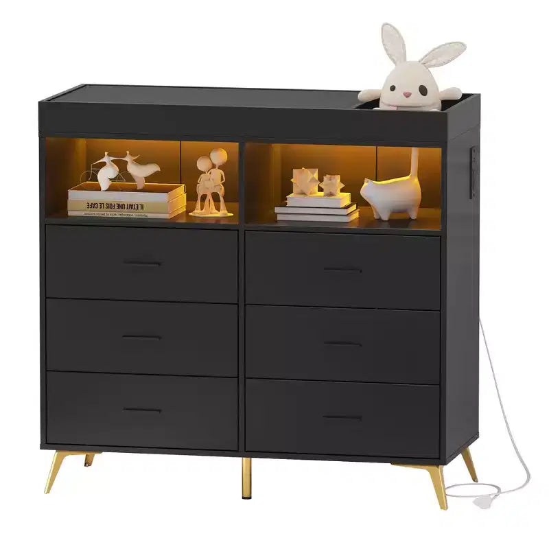 Baby Changing Table Dresser with Drawers, Baby Changing Station with Changing Table Top, Baby Dresser for Newborns Infants