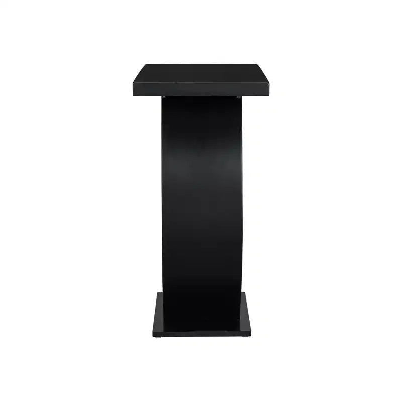 Modern Acacia Wood Egg-Shaped Base Console Table