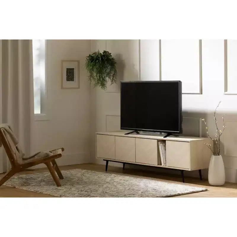 TV Stand for TVs up to 75" with Doors