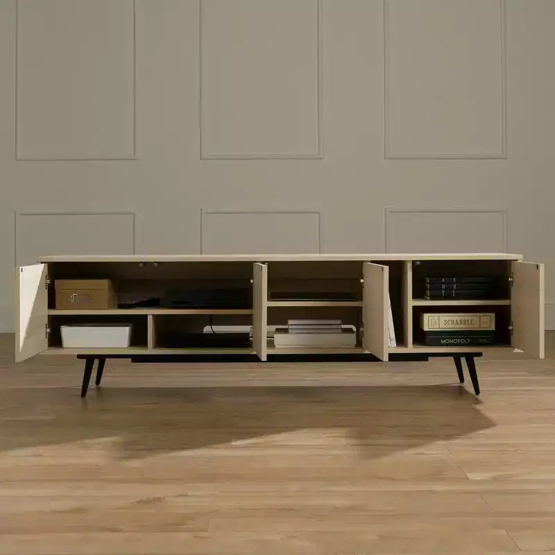 TV Stand for TVs up to 75" with Doors