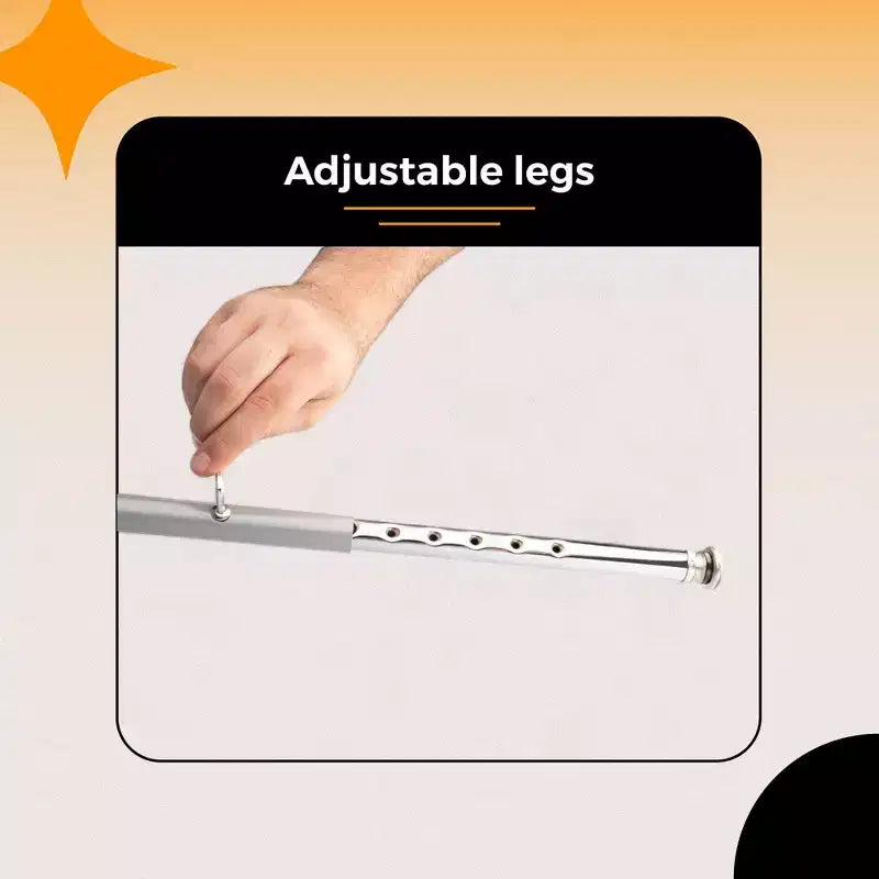 32-39" Adjustable Height Steel Stool