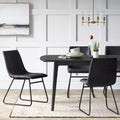 2pk Bowden Faux Leather Dining Chairs - Threshold