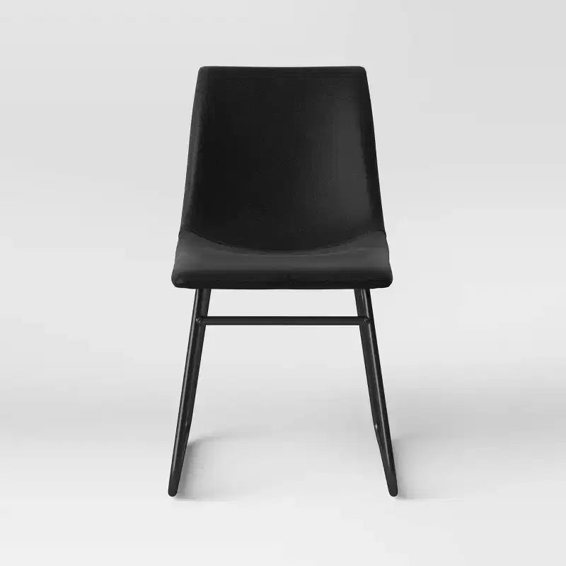2pk Faux Leather Dining Chairs