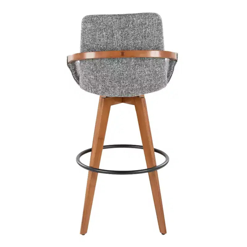 Barstool Walnut Noise Fabric