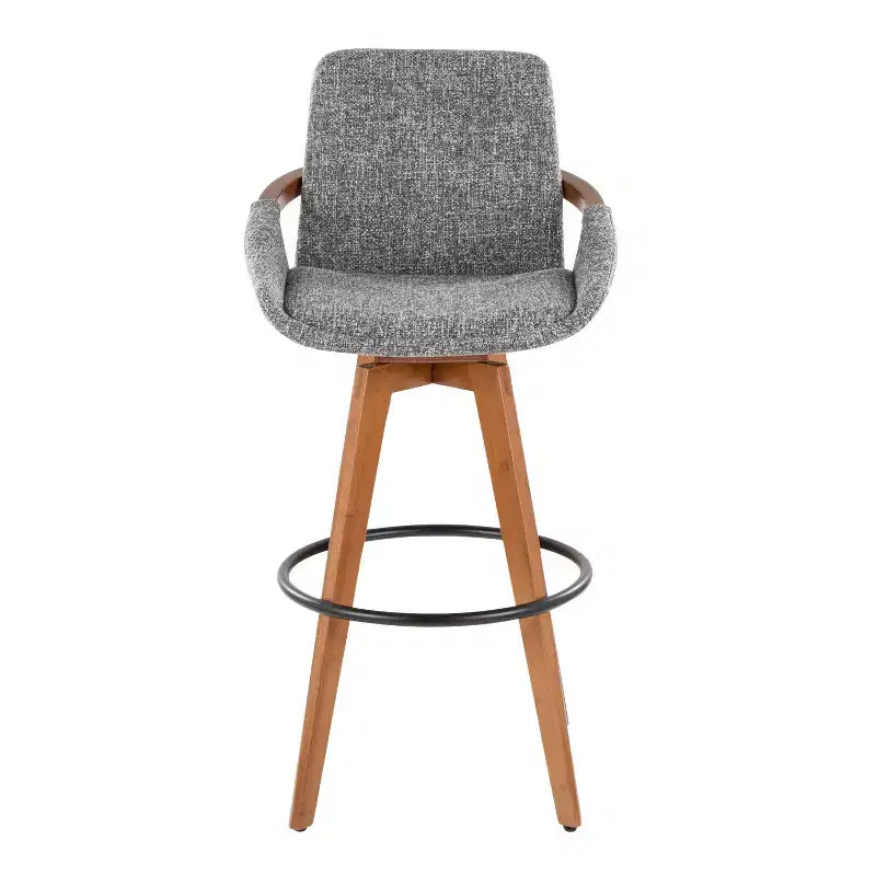 Barstool Walnut Noise Fabric
