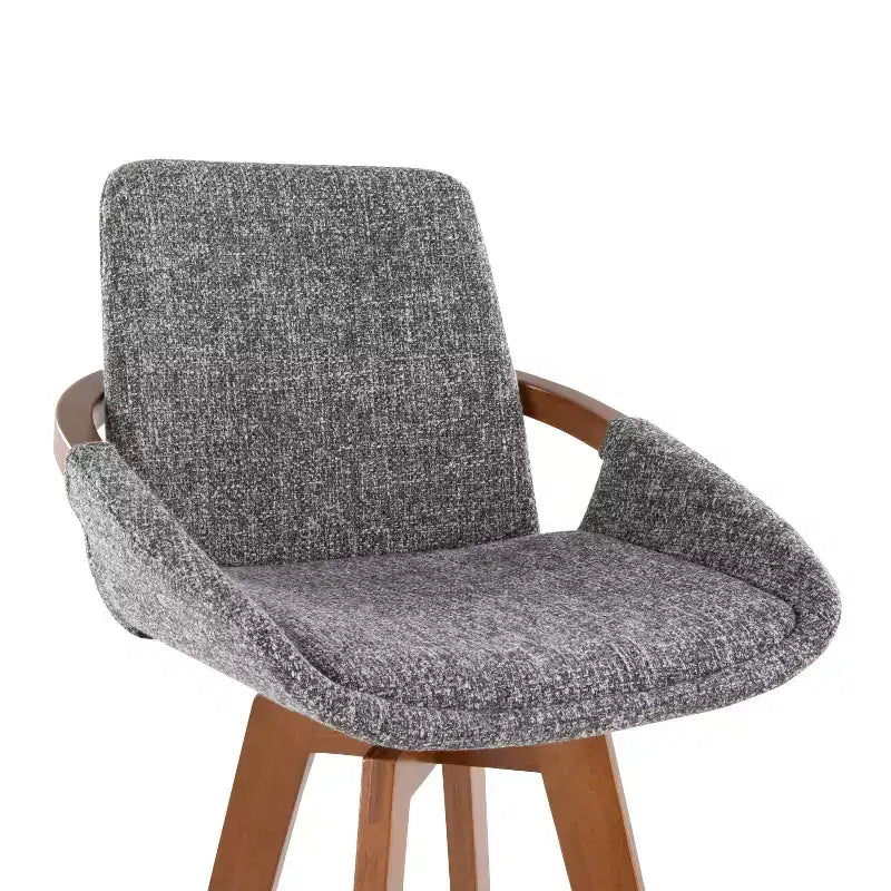 Barstool Walnut Noise Fabric