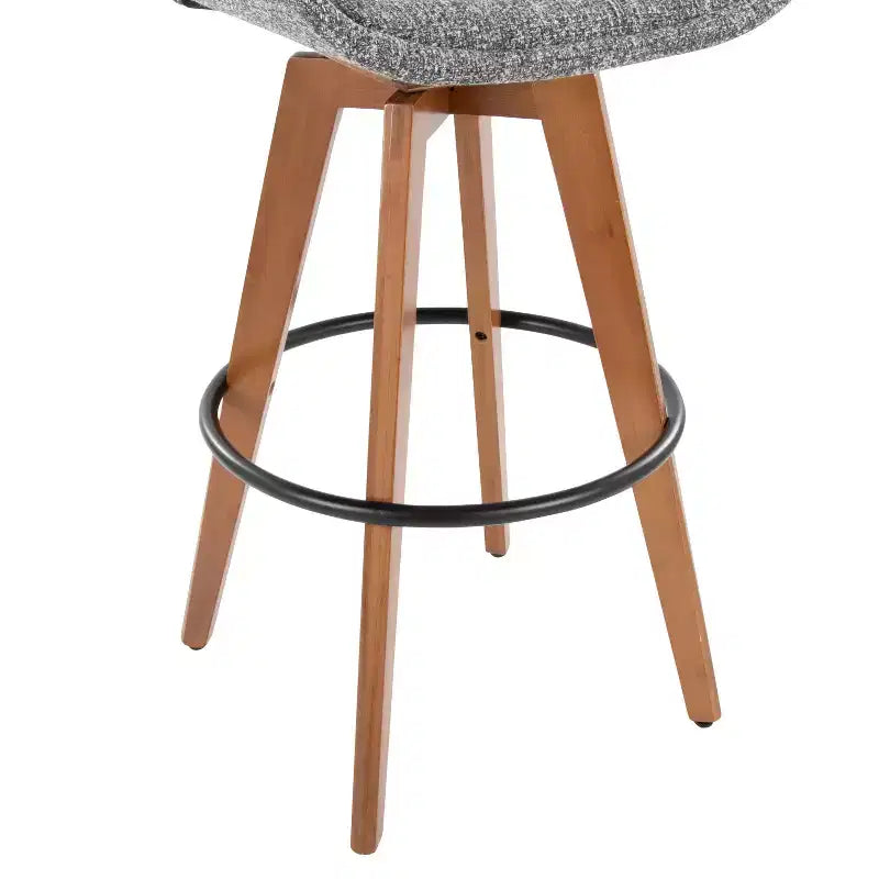 Barstool Walnut Noise Fabric