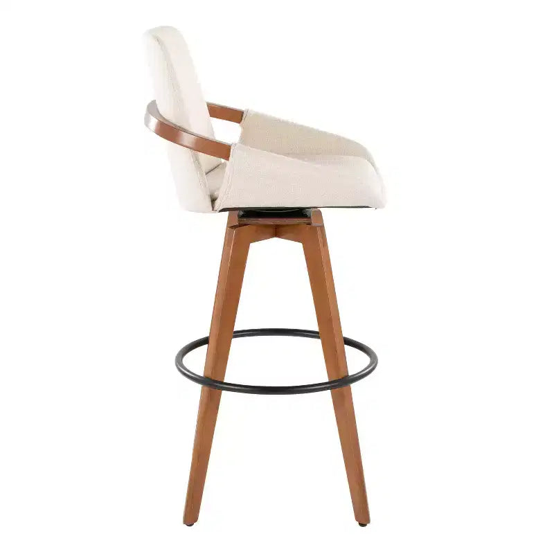 Barstool Walnut Noise Fabric