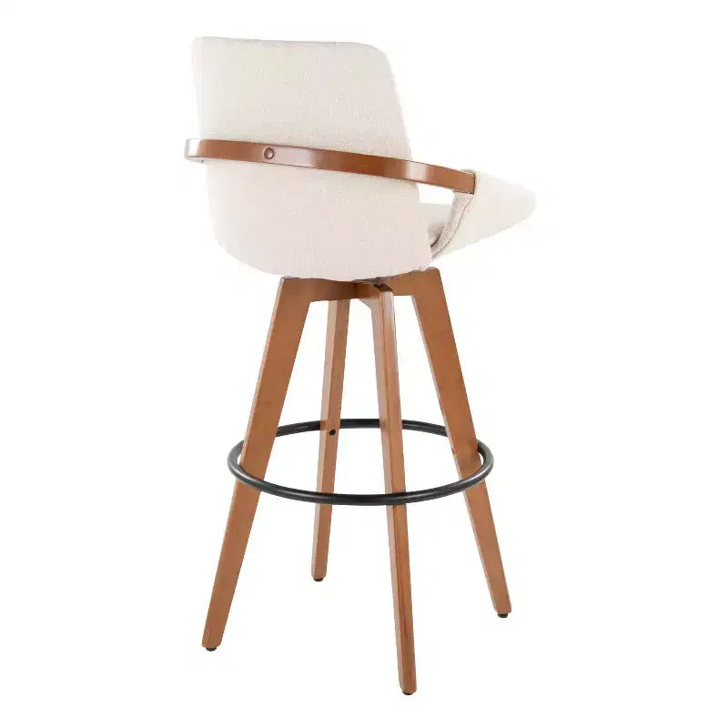 Barstool Walnut Noise Fabric