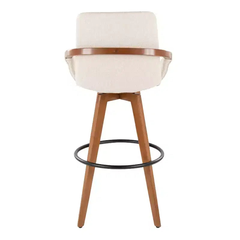 Barstool Walnut Noise Fabric