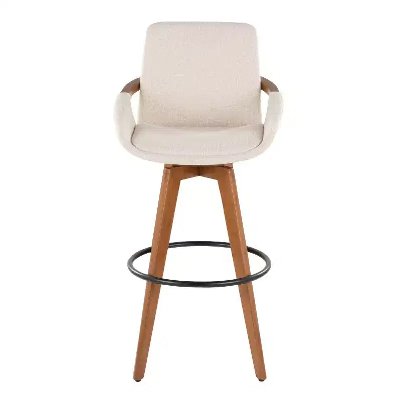 Barstool Walnut Noise Fabric