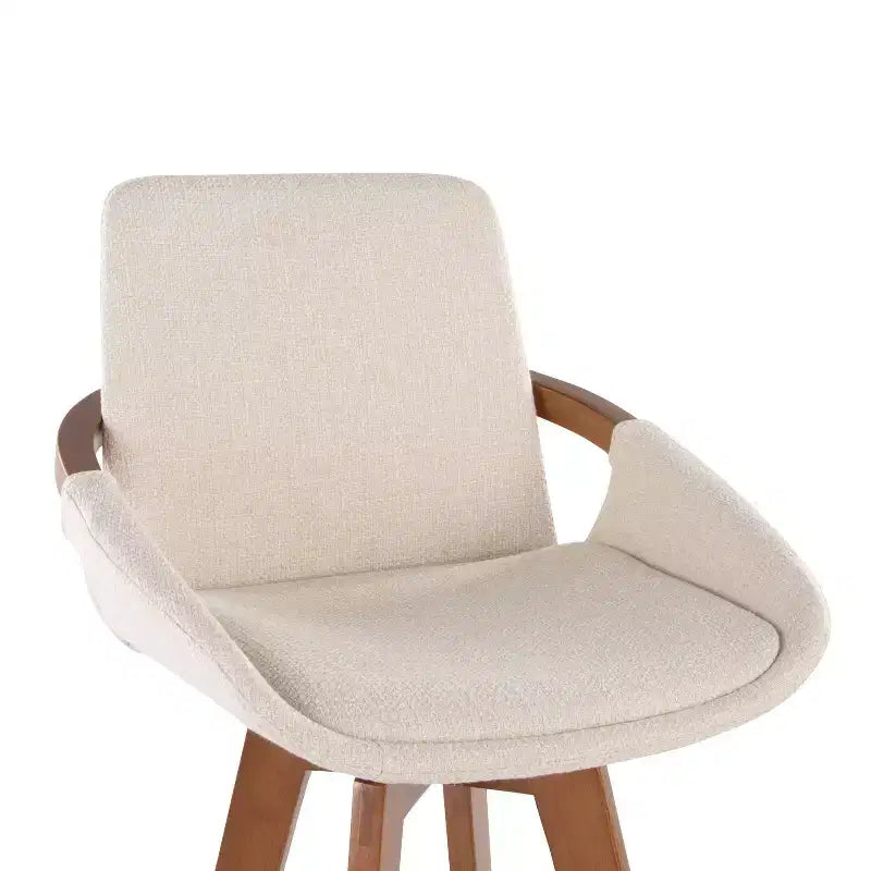 Barstool Walnut Noise Fabric