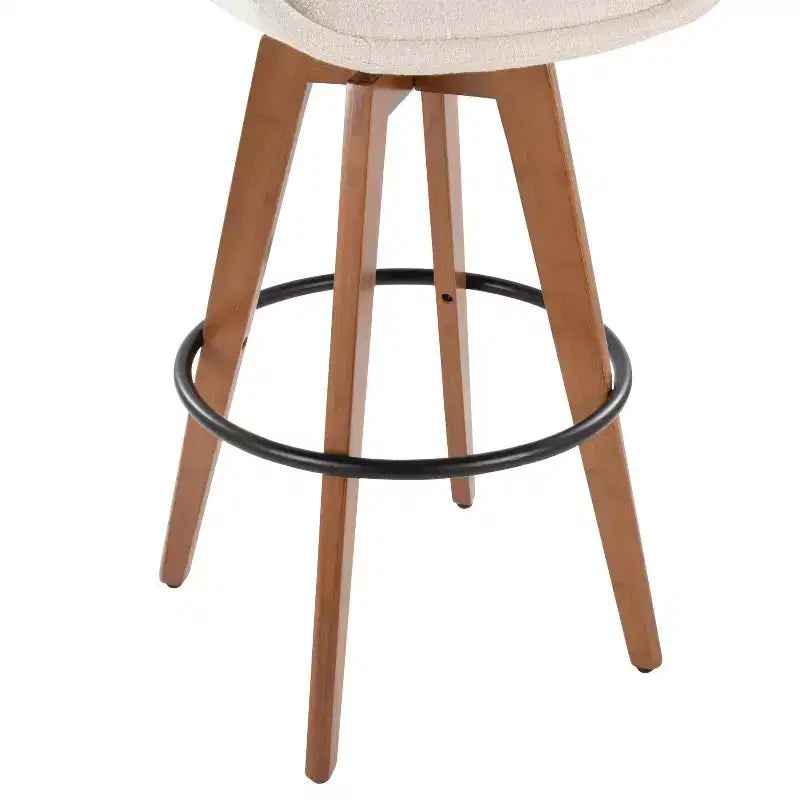 Barstool Walnut Noise Fabric