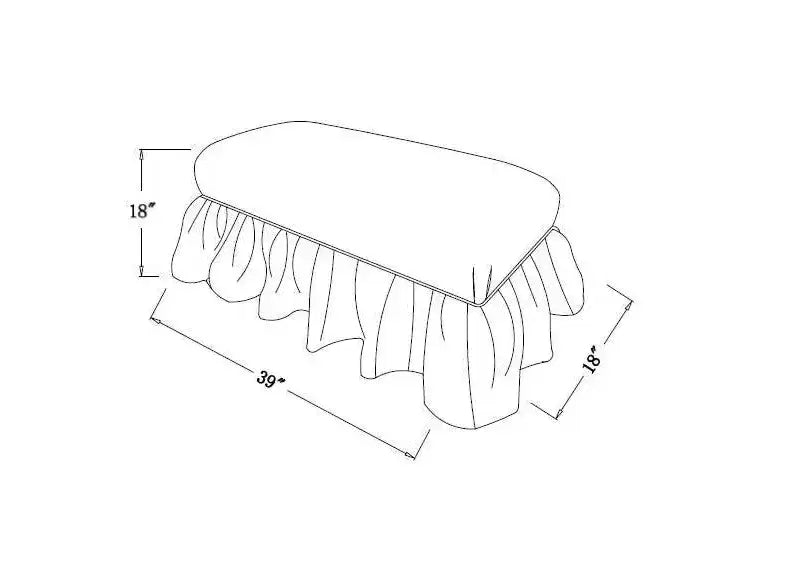Ruffle Skirt Bench