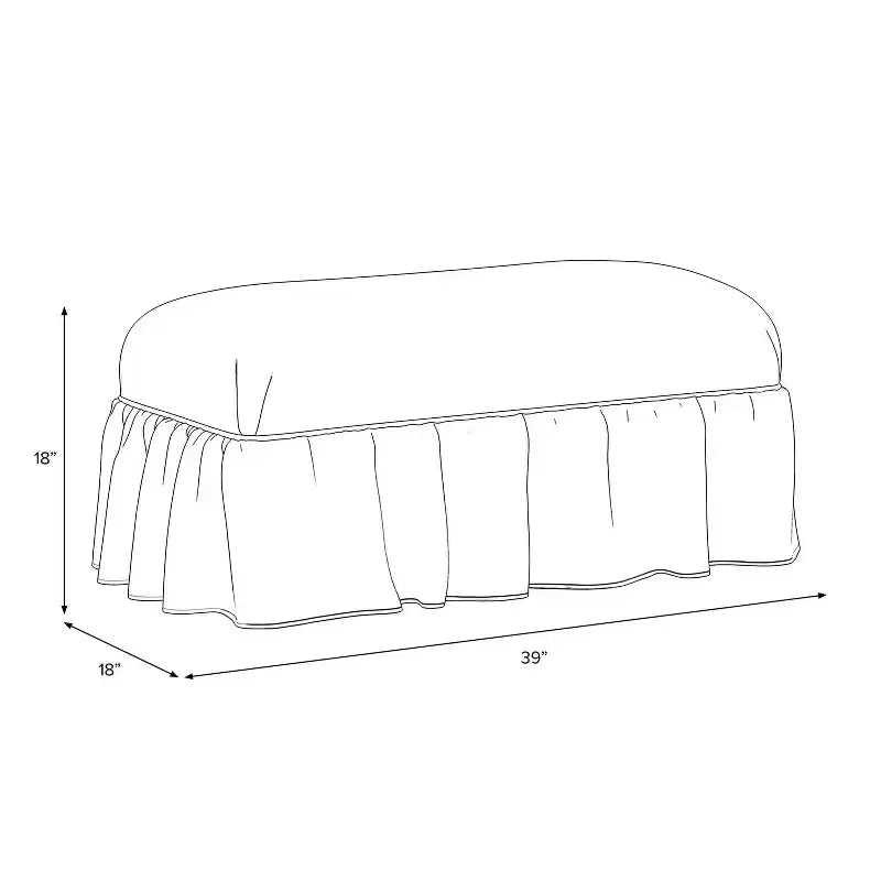 Ruffle Skirt Bench