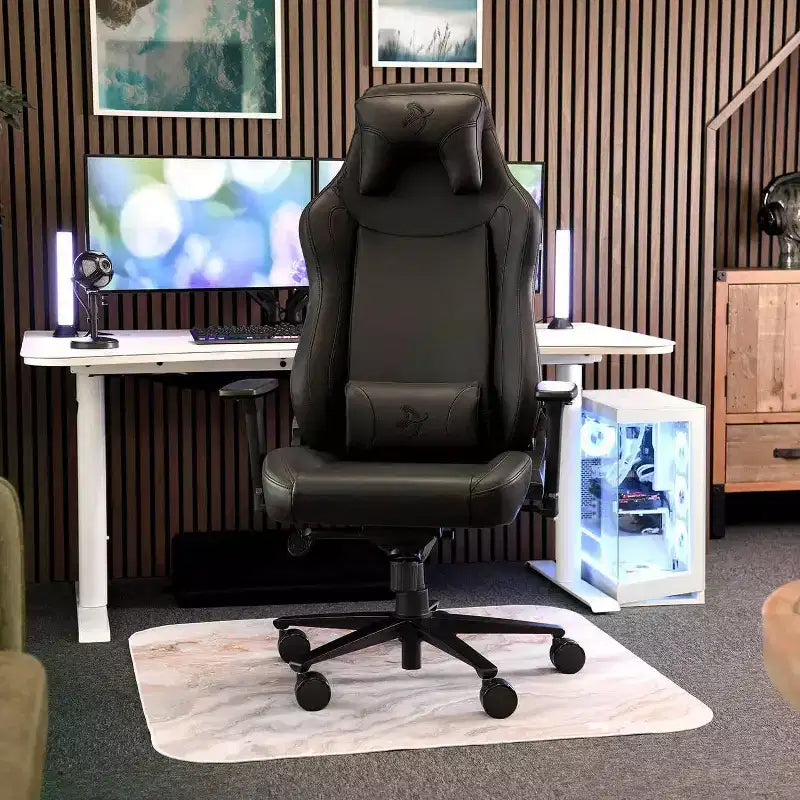 Ergonomic Office and Gaming Chair with Recliner Swivel Tilt Rocker Adjustable Height and Lumbar and Neck Support